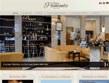 Tablet Screenshot of hotelpiemonte.ro
